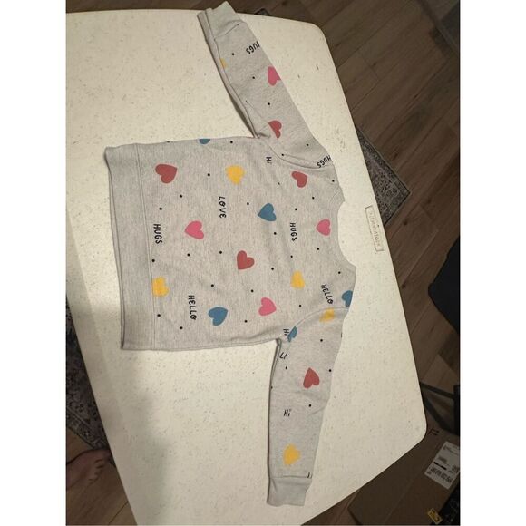 Garanimals Baby Girl Heart Fleece Sweatshirt Jogger Pants Set 2 Piece Size 18M - Picture 3 of 4